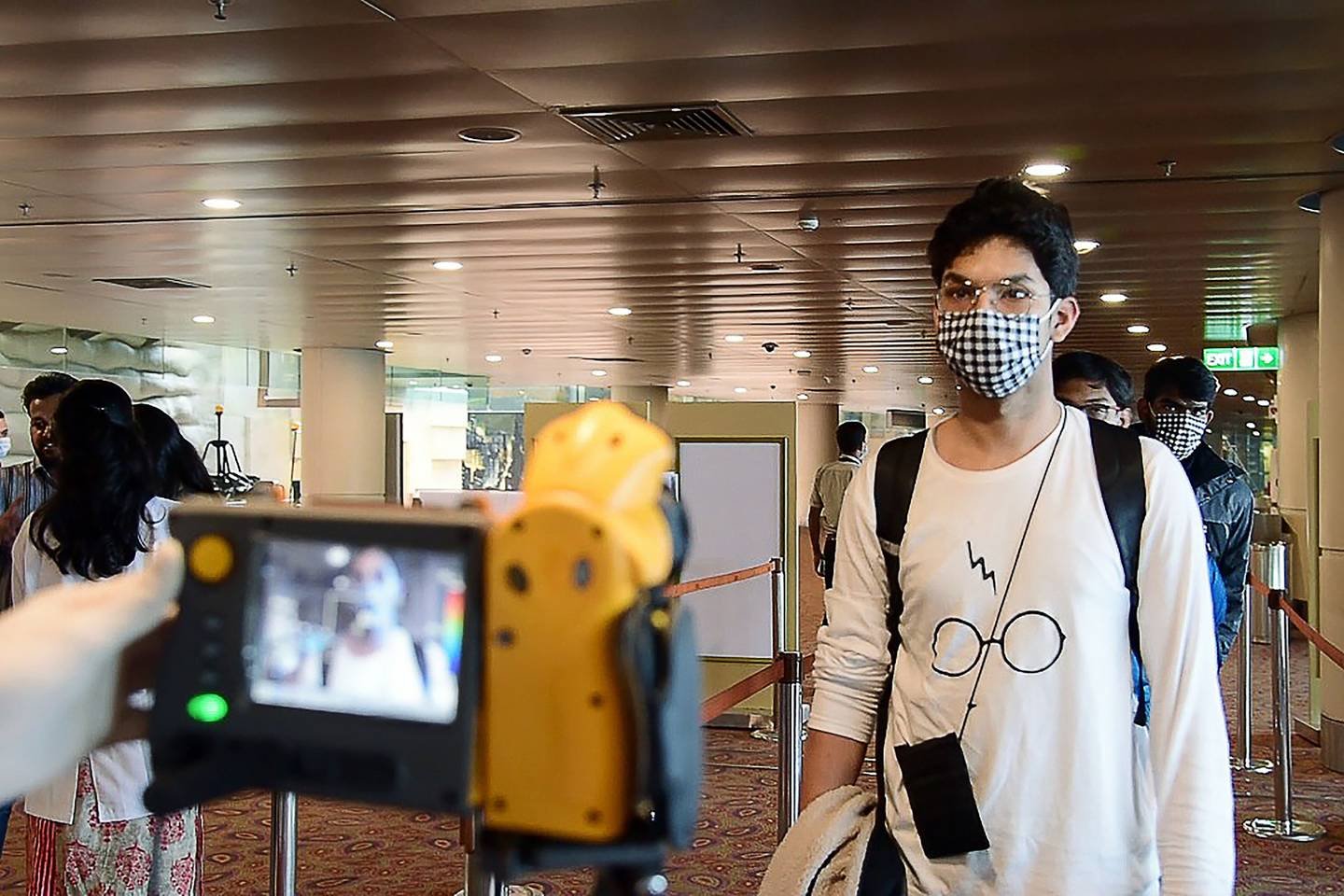 Temprature Checking At Airport